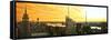 Panoramic Landscape - Empire State Building - Sunset - Manhattan - New York City - United States-Philippe Hugonnard-Framed Stretched Canvas