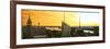 Panoramic Landscape - Empire State Building - Sunset - Manhattan - New York City - United States-Philippe Hugonnard-Framed Photographic Print