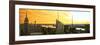 Panoramic Landscape - Empire State Building - Sunset - Manhattan - New York City - United States-Philippe Hugonnard-Framed Photographic Print