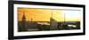 Panoramic Landscape - Empire State Building - Sunset - Manhattan - New York City - United States-Philippe Hugonnard-Framed Photographic Print