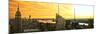 Panoramic Landscape - Empire State Building - Sunset - Manhattan - New York City - United States-Philippe Hugonnard-Mounted Photographic Print