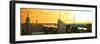 Panoramic Landscape - Empire State Building - Sunset - Manhattan - New York City - United States-Philippe Hugonnard-Framed Premium Photographic Print