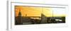 Panoramic Landscape - Empire State Building - Sunset - Manhattan - New York City - United States-Philippe Hugonnard-Framed Premium Photographic Print