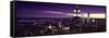 Panoramic Landscape - Empire State Building - Sunset - Manhattan - New York City - United States-Philippe Hugonnard-Framed Stretched Canvas