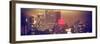 Panoramic Landscape Foggy Night in Manhattan with the New Yorker Hotel View-Philippe Hugonnard-Framed Photographic Print