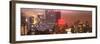 Panoramic Landscape Foggy Night in Manhattan with the New Yorker Hotel View-Philippe Hugonnard-Framed Photographic Print