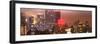 Panoramic Landscape Foggy Night in Manhattan with the New Yorker Hotel View-Philippe Hugonnard-Framed Photographic Print