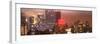 Panoramic Landscape Foggy Night in Manhattan with the New Yorker Hotel View-Philippe Hugonnard-Framed Photographic Print