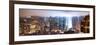 Panoramic Landscape - Foggy Night in Manhattan-Philippe Hugonnard-Framed Photographic Print