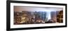 Panoramic Landscape - Foggy Night in Manhattan-Philippe Hugonnard-Framed Photographic Print