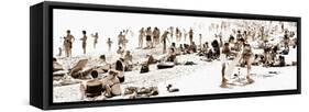 Panoramic Landscape - French beach - France-Philippe Hugonnard-Framed Stretched Canvas