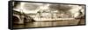 Panoramic Landscape - Ile Saint Louis - Paris - France-Philippe Hugonnard-Framed Stretched Canvas