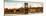 Panoramic Landscape - Manhattan Bridge with the Empire State Building at Sunset from Brooklyn-Philippe Hugonnard-Mounted Photographic Print