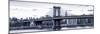 Panoramic Landscape - Manhattan Bridge with the Empire State Building from Brooklyn-Philippe Hugonnard-Mounted Photographic Print