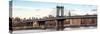 Panoramic Landscape - Manhattan Bridge with the Empire State Building from Brooklyn-Philippe Hugonnard-Stretched Canvas