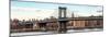 Panoramic Landscape - Manhattan Bridge with the Empire State Building from Brooklyn-Philippe Hugonnard-Mounted Photographic Print