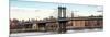 Panoramic Landscape - Manhattan Bridge with the Empire State Building from Brooklyn-Philippe Hugonnard-Mounted Photographic Print