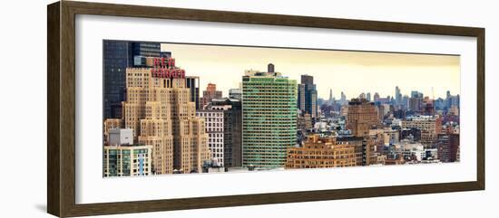 Panoramic Landscape Manhattan Buildings-Philippe Hugonnard-Framed Photographic Print