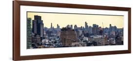 Panoramic Landscape Midtown Manhattan at Sunset-Philippe Hugonnard-Framed Photographic Print