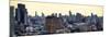 Panoramic Landscape Midtown Manhattan at Sunset-Philippe Hugonnard-Mounted Photographic Print