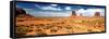 Panoramic Landscape - Monument Valley - Utah - United States-Philippe Hugonnard-Framed Stretched Canvas