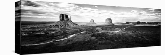 Panoramic Landscape - Monument Valley - Utah - United States-Philippe Hugonnard-Stretched Canvas