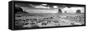 Panoramic Landscape - Monument Valley - Utah - United States-Philippe Hugonnard-Framed Stretched Canvas