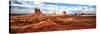 Panoramic Landscape - Monument Valley - Utah - United States-Philippe Hugonnard-Stretched Canvas