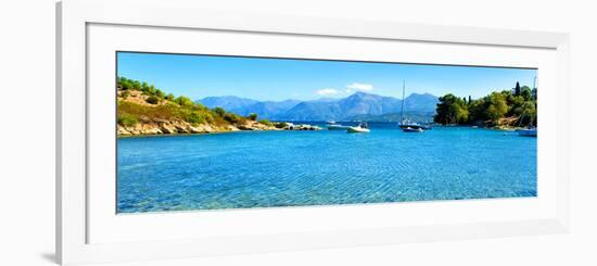Panoramic Landscape, Saint Florent Creek, Mediterranean, Corsica, France-Philippe Hugonnard-Framed Photographic Print