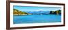 Panoramic Landscape, Saint Florent Creek, Mediterranean, Corsica, France-Philippe Hugonnard-Framed Photographic Print