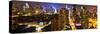 Panoramic Landscape - Times square - Manhattan - New York City - United States-Philippe Hugonnard-Stretched Canvas