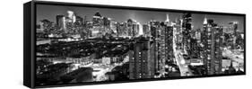 Panoramic Landscape - Times square - Manhattan - New York City - United States-Philippe Hugonnard-Framed Stretched Canvas