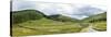 Panoramic Landscape View, Abergwesyn Valley, Powys, Wales, United Kingdom, Europe-Graham Lawrence-Stretched Canvas