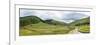 Panoramic Landscape View, Abergwesyn Valley, Powys, Wales, United Kingdom, Europe-Graham Lawrence-Framed Photographic Print