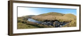 Panoramic Landscape View at Elan Valley, Cambrian Mountains, Powys, Wales, United Kingdom, Europe-Graham Lawrence-Framed Photographic Print