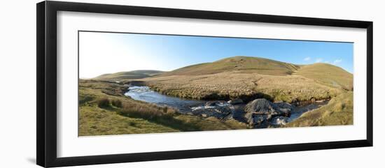 Panoramic Landscape View at Elan Valley, Cambrian Mountains, Powys, Wales, United Kingdom, Europe-Graham Lawrence-Framed Photographic Print