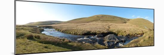 Panoramic Landscape View at Elan Valley, Cambrian Mountains, Powys, Wales, United Kingdom, Europe-Graham Lawrence-Mounted Photographic Print