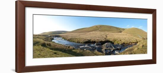 Panoramic Landscape View at Elan Valley, Cambrian Mountains, Powys, Wales, United Kingdom, Europe-Graham Lawrence-Framed Photographic Print