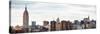 Panoramic Landscape View Manhattan with the Empire State Building and Chrysler Building - NYC-Philippe Hugonnard-Stretched Canvas