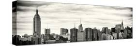 Panoramic Landscape View Manhattan with the Empire State Building and Chrysler Building - NYC-Philippe Hugonnard-Stretched Canvas