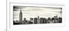 Panoramic Landscape View Manhattan with the Empire State Building and Chrysler Building - NYC-Philippe Hugonnard-Framed Photographic Print