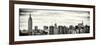 Panoramic Landscape View Manhattan with the Empire State Building and Chrysler Building - NYC-Philippe Hugonnard-Framed Photographic Print