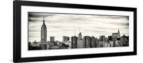 Panoramic Landscape View Manhattan with the Empire State Building and Chrysler Building - NYC-Philippe Hugonnard-Framed Photographic Print