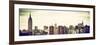 Panoramic Landscape View Manhattan with the Empire State Building and Chrysler Building - NYC-Philippe Hugonnard-Framed Photographic Print