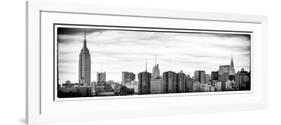 Panoramic Landscape View Manhattan with the Empire State Building and Chrysler Building - NYC-Philippe Hugonnard-Framed Photographic Print