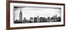 Panoramic Landscape View Manhattan with the Empire State Building and Chrysler Building - NYC-Philippe Hugonnard-Framed Photographic Print