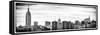 Panoramic Landscape View Manhattan with the Empire State Building and Chrysler Building - NYC-Philippe Hugonnard-Framed Stretched Canvas