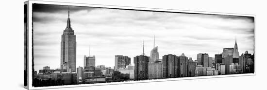 Panoramic Landscape View Manhattan with the Empire State Building and Chrysler Building - NYC-Philippe Hugonnard-Stretched Canvas