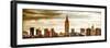 Panoramic Landscape View Manhattan with the Empire State Building at Sunset - New York-Philippe Hugonnard-Framed Photographic Print