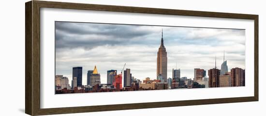 Panoramic Landscape View Manhattan with the Empire State Building - New York City - United States-Philippe Hugonnard-Framed Photographic Print